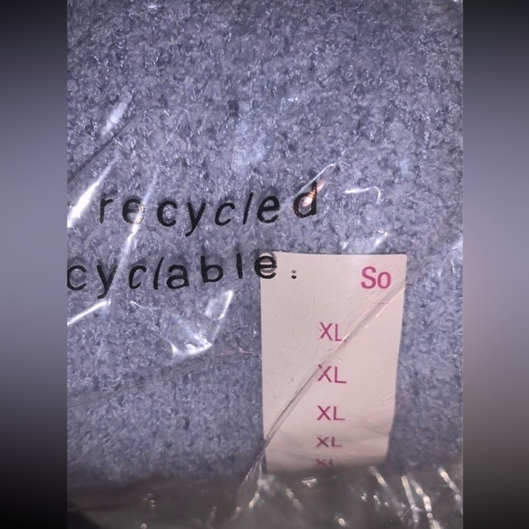 NWT SO comfy soft blue hoodie XL juniors - Picture 4 of 4